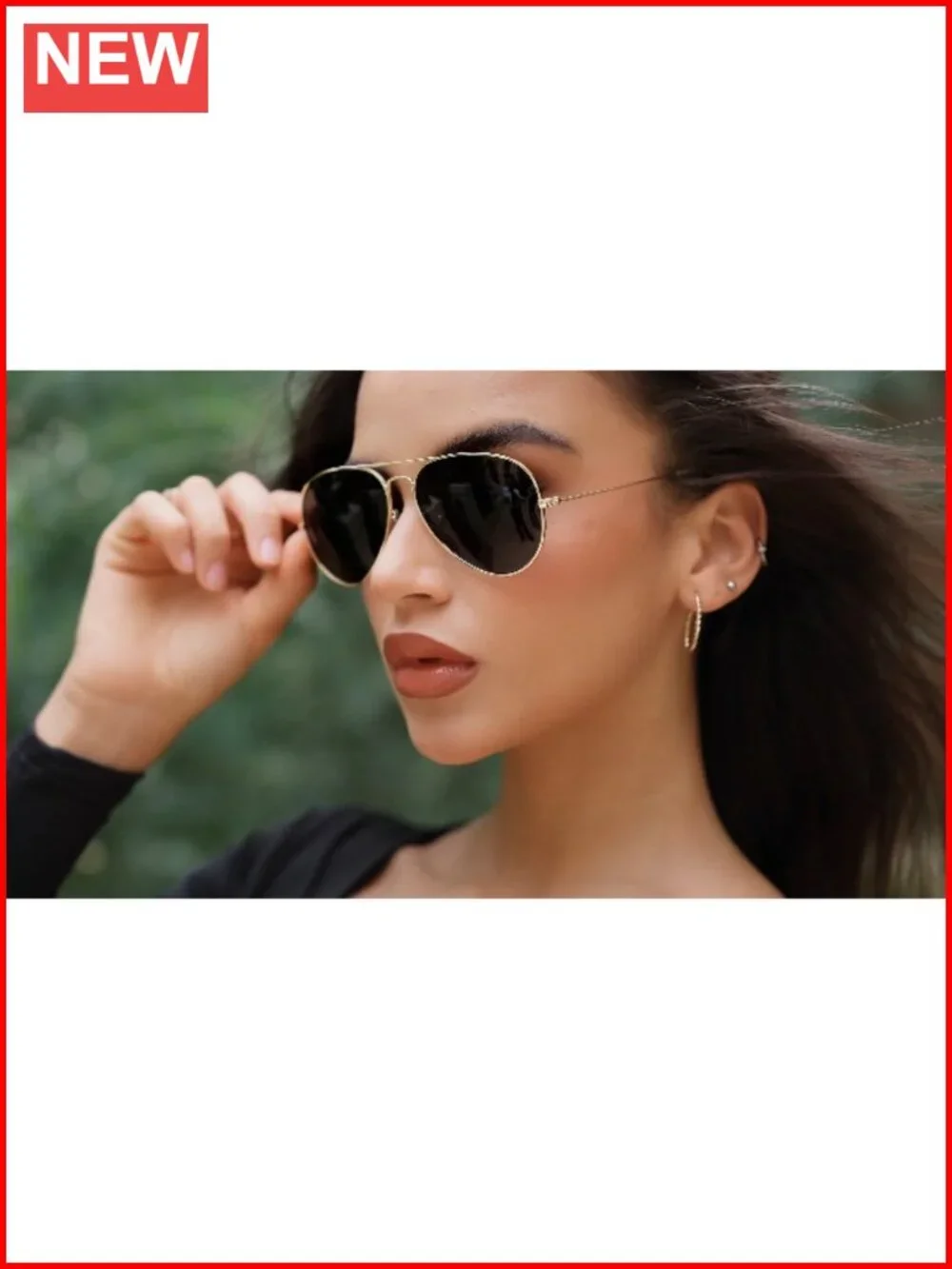 Classic Polarized Aviator Sunglasses UV400 Protection Metal Frame
